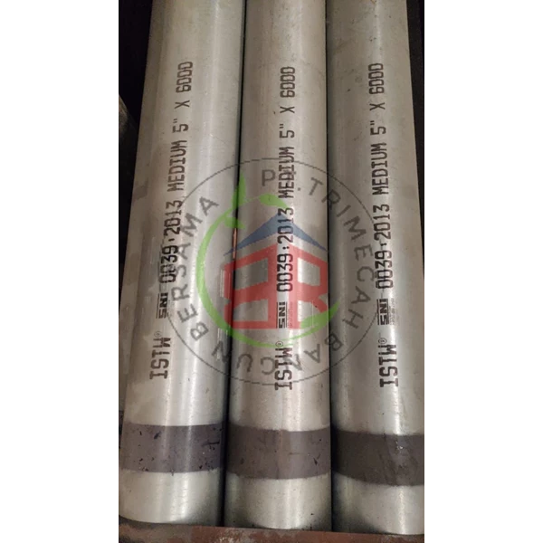 Galvanized Steel Pipe ISTW medium 5" x 6000